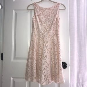 Ivory Lace A-Line Tank Dress